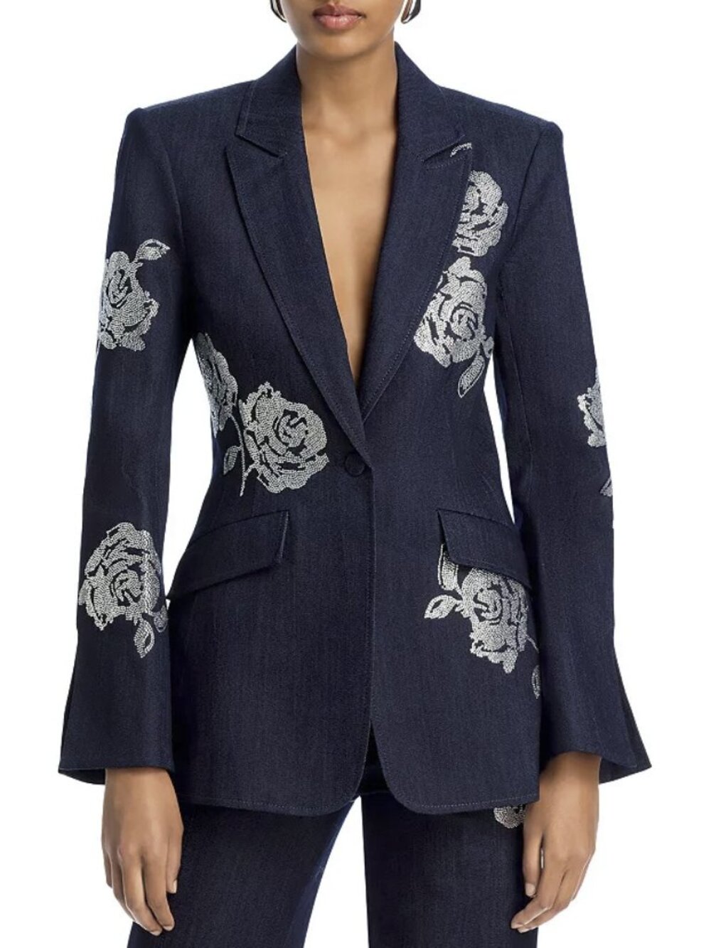 Cinq à SeptHeatset Roses Cheyenne Jacket - Color: Indigo